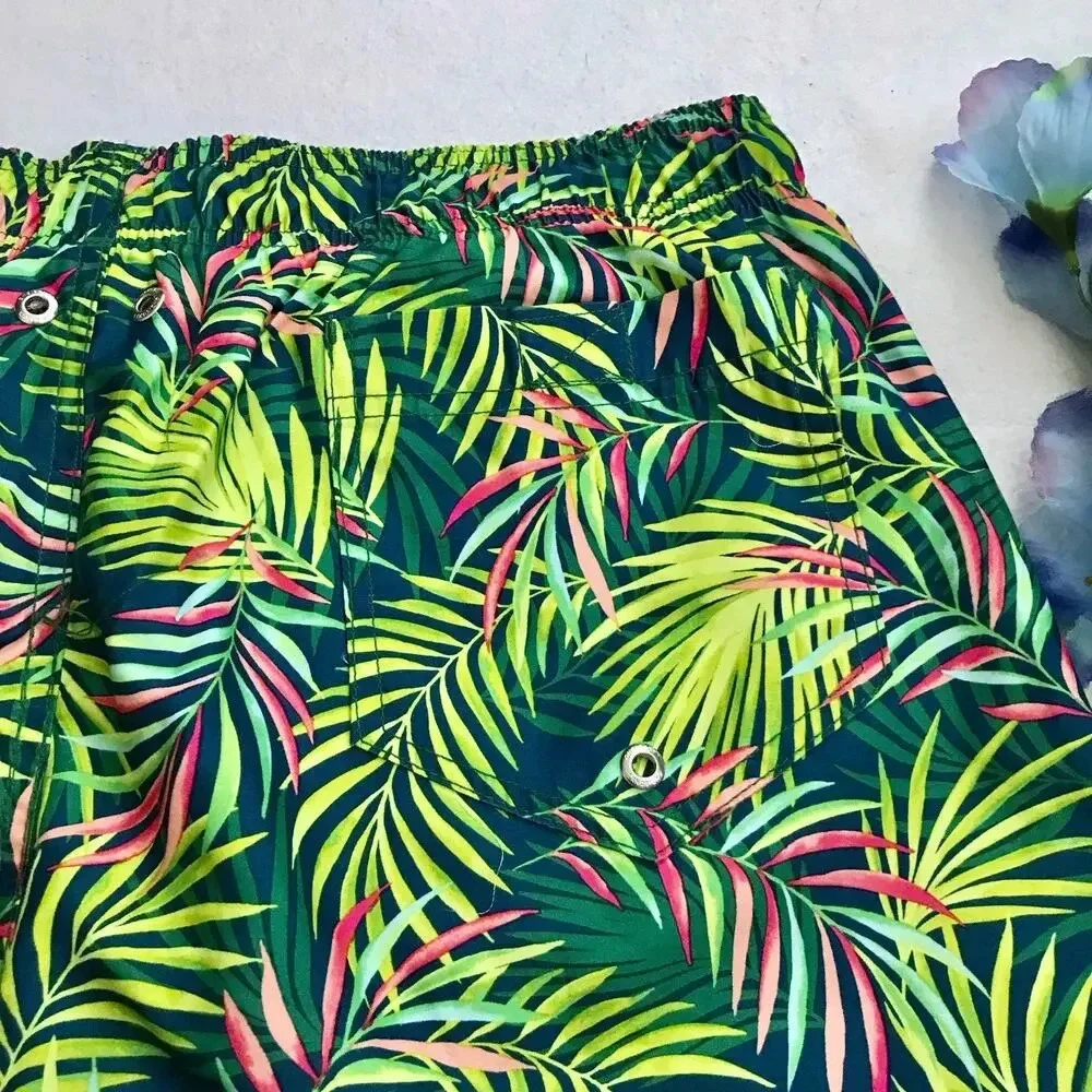 Lands' End NWT Tropical Volley Swim Trunk Men Various